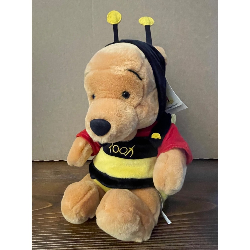 Vintage Walt Disney World Winnie the Pooh Bumble Bee Plush 12 Inch NWT